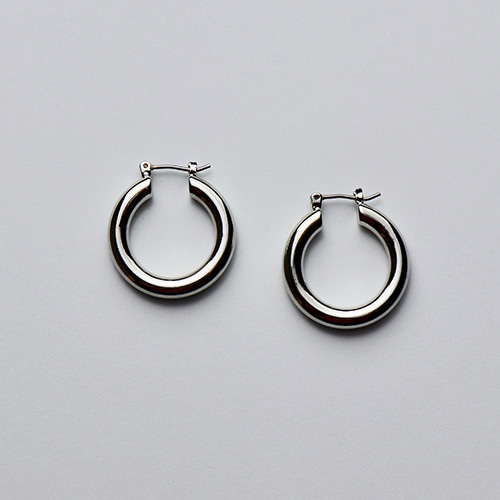 Hoop Silver Ring Earring