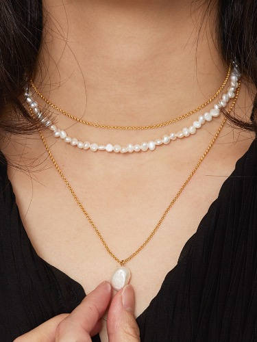 Pearl Point Set Necklace