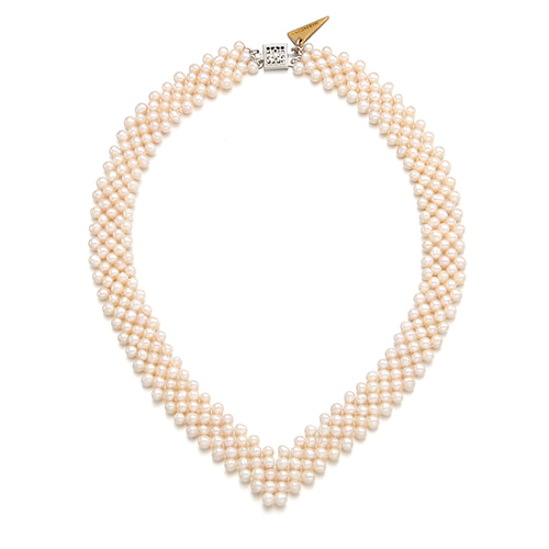 Real Pearl V Necklace main